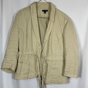 Willi Smith Beige Women's Blazer